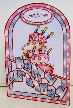 Birthday Cake Cutaway Card by Pam Stubley