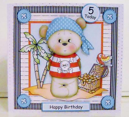 Pirate Bear Mini Kit by Pam Stubley