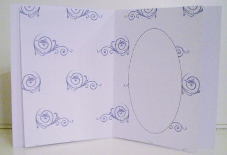 Dark Indigo Swirls Insert by Pam Stubley