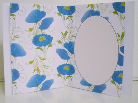 Blue Poppy Insert 2 by Pam Stubley