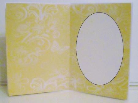 Yellow Floral Butterfly Insert 2 by Pam Stubley
