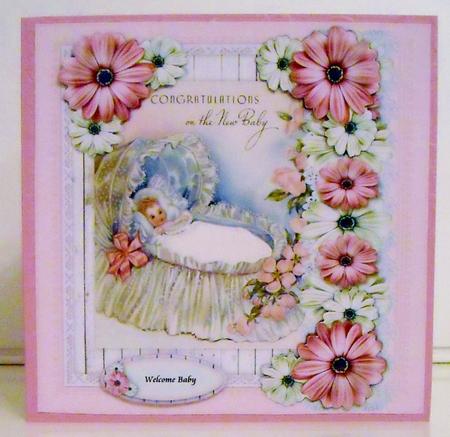 Vintage New Baby Girl by Pam Stubley