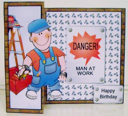 Fb Man at Work by Pam Stubley