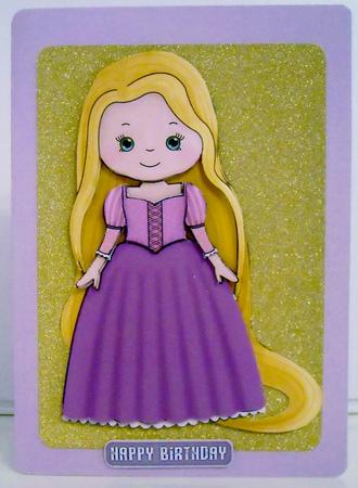 Beautiful Princess Rapunzel Decoupage Sheet by Pam Stubley