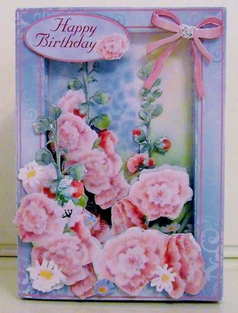 Super Flower Boxes 3D Kit - Hollyhocks & Daisies by Pam Stubley