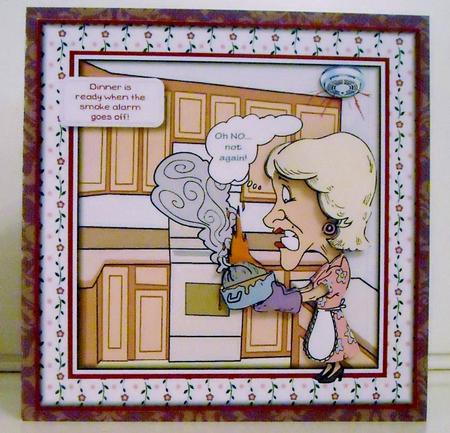 Dinner is Ready -  Card Topper by Pam Stubley