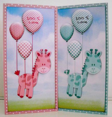 Cute Baby Dl Topper Boy and Girl 834 by Pam Stubley