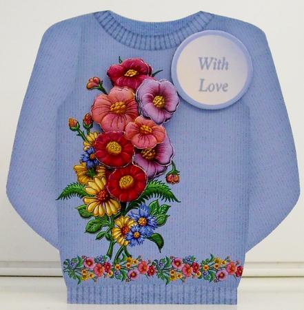 Applique Flowers - Jumper Card Mini Kit by Pam Stubley