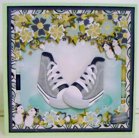 Sneaker Flowers Topper Boy 837 by Pam Stubley