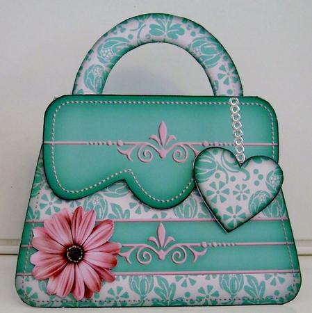 Green Daisy Handbag Shaped Mini Kit by Pam Stubley