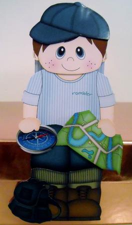 3D on the Shelf Card Kit - Little Rambler Boy Nathanial by Pam Stubley