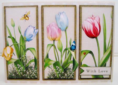 Beautiful Tulips Card by Pam Stubley