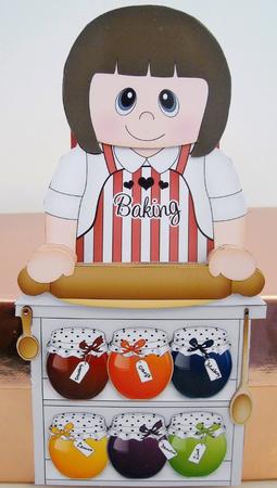 3D on the Shelf Card Kit - Little Bake Off Lady Glenda by Pam Stubley