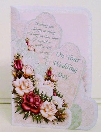Antique Roses Scalloped Pocket Card Kit by Pam Stubley