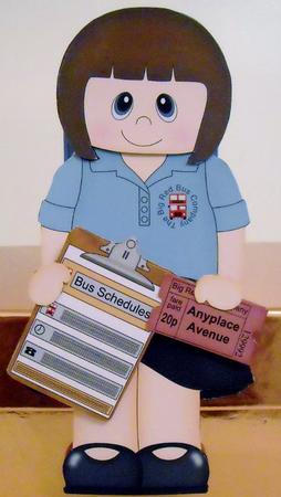 3D on the Shelf Card Kit - Little Bus Driver Kathern by Pam Stubley