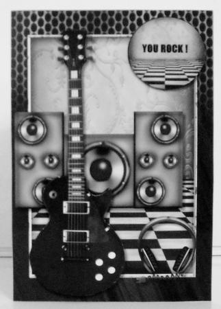 Male Card Life is Music by Pam Stubley