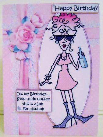 Rita Step Aside Coffee Quick Card by Pam Stubley