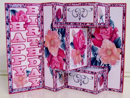Shutter Surprise Card - Rose Bouquet by Pam Stubley
