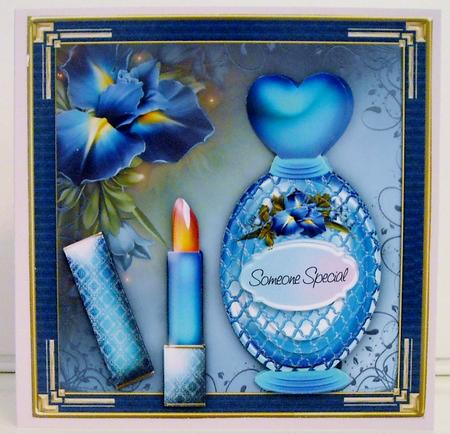 Blue Bottle Perfume 8x8 Kit by Pam Stubley