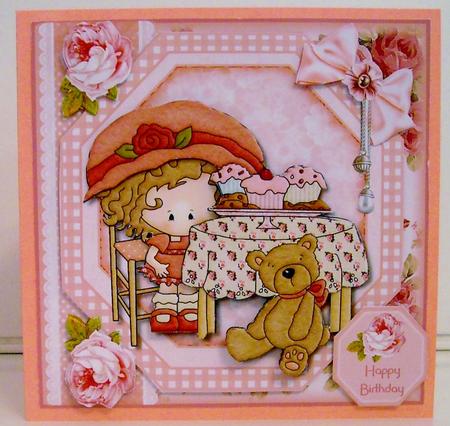 The Tea Party Card Front Kit by Pam Stubley