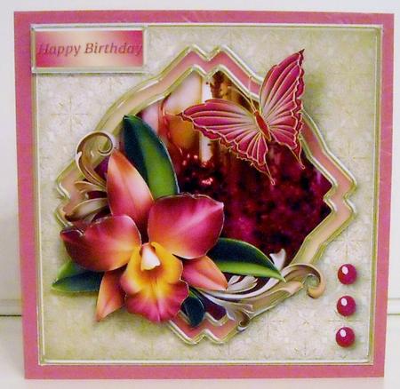 Exotic Orchid Layered Card Mini Kit by Pam Stubley
