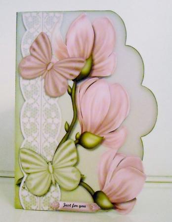 Blooming Branch Scallop Shaped Card Mini Kit by Pam Stubley