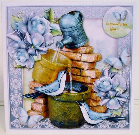 Beautiful Fountain, Roses & Birds Mini Kit by Pam Stubley