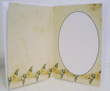 Yellow Floral Border Insert 1 by Pam Stubley