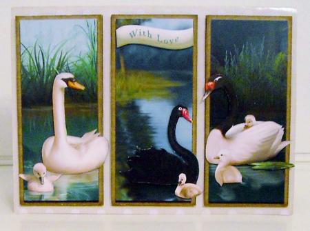 Beautiful Swan Card 859 by Pam Stubley