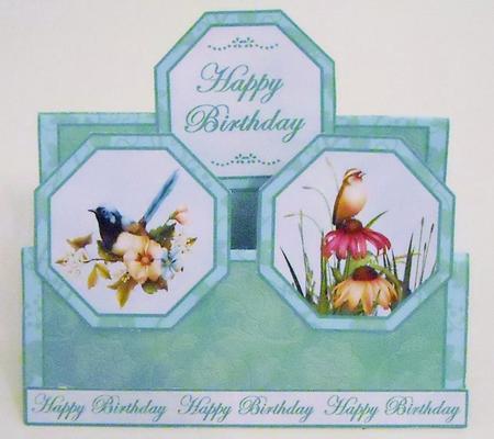 Double Tent Cards- Feathered Friends by Pam Stubley