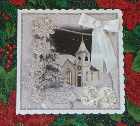 Silent Night 7 x 7 Card Front by Pam Williams
