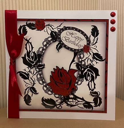 Gothic Roses Various Occasions Topper by Pam Williams