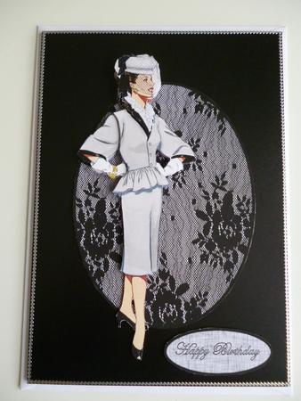 Lady on Lace by Pamela Evans