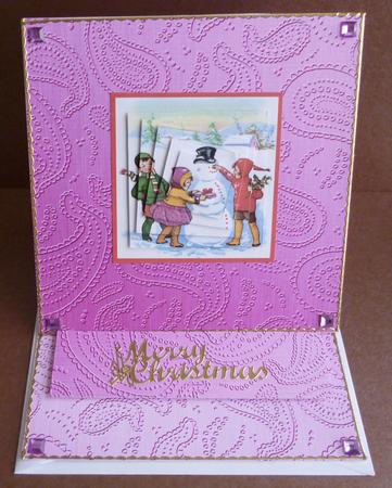 Metallic Paisley Embossed Backing Paper by Pamela Evans