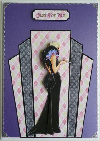 Deco Lady in Black by Pamela Evans
