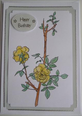 Rose Digi Stamp by Pamela Evans