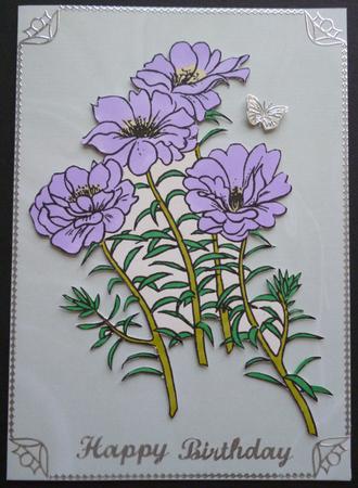 Portulaca Digi Stamp by Pamela Evans