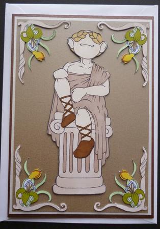 Seated Toga Doodles Digital Stamp by Pamela Evans