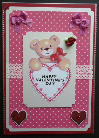 Valentines Teddy by Pamela Evans