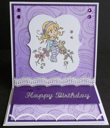 Metallic Paisley Embossed Backing Paper by Pamela Evans