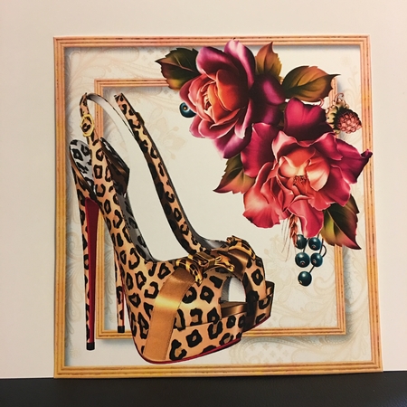 Beautiful Shoes and Cerise Roses by Pamela Goodrich-Boggs