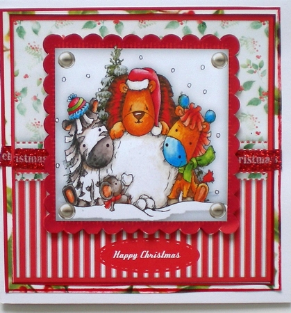 Animals Snowplay by Pamela Horton