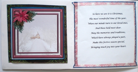 Wishing You Peace & Love - Christmas Card Insert by Pamela Horton