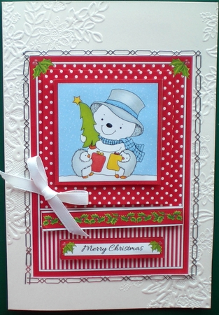 Cute Little Snowman With His Penguin Pals by Pamela Horton