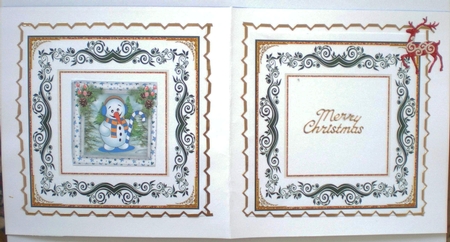 Snowman with His Candy Cane  2 by Pamela Horton