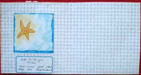 STARFISH: Combined Thank You Topper & Insert or Mini-Topper, With Easy Decoupage & Commercial Use by Pamela Horton