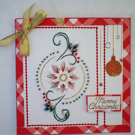 ED204  Christmas floral by Pamela Horton