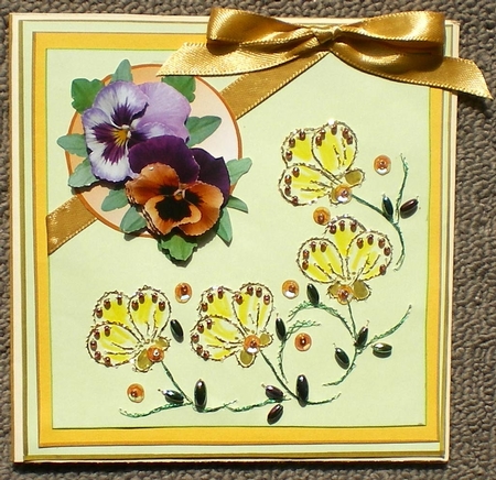 ED206  floral border by Pamela Horton