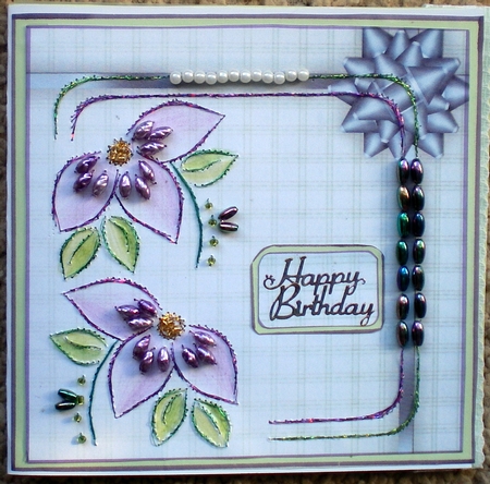 ED215 Flower border by Pamela Horton