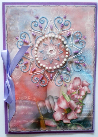 ED219 Valentine mandala by Pamela Horton